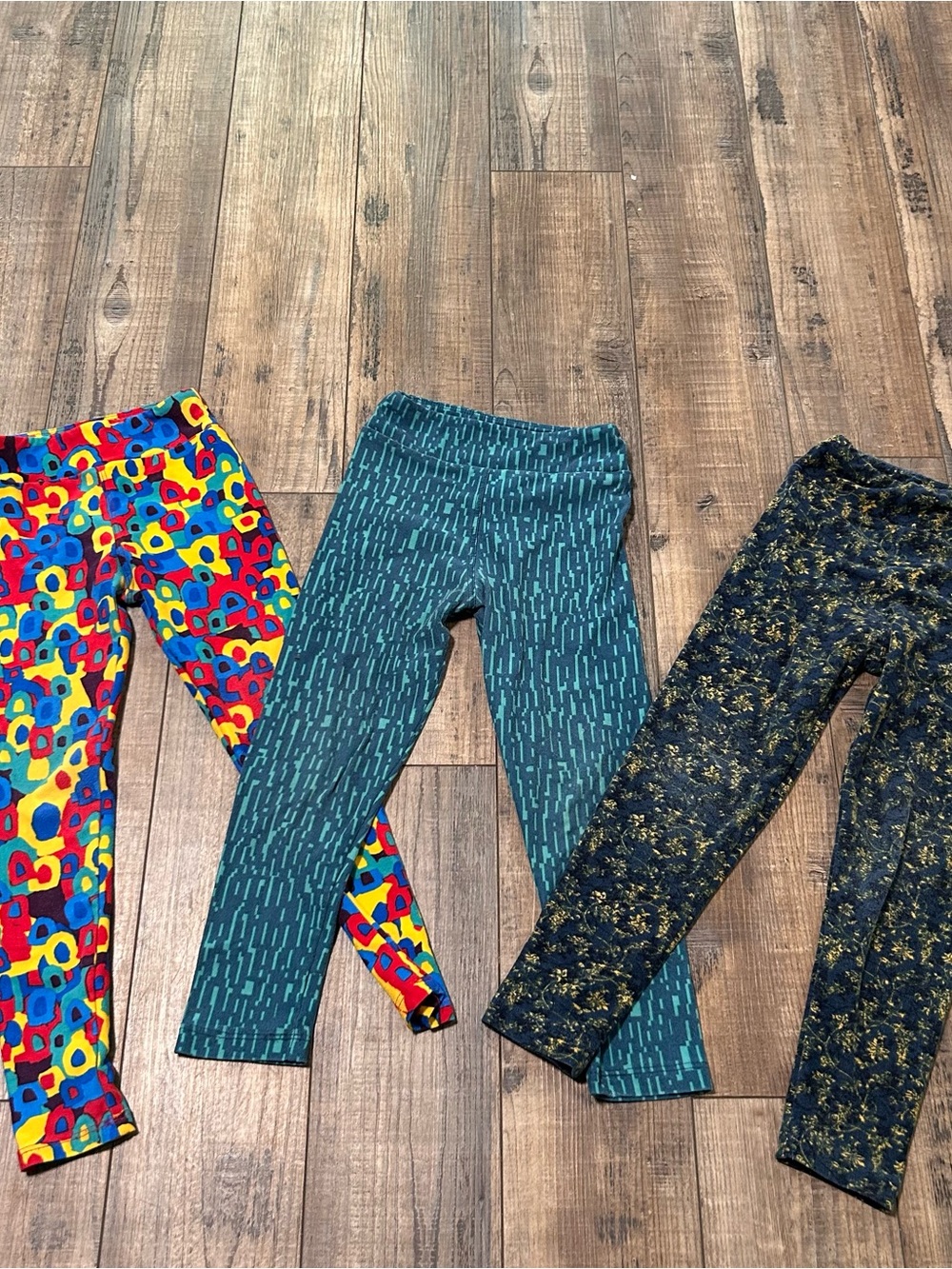 LuLaRoe Kids Leggings Size S/M Small Medium Lot Of 3 Different Patterns Multi